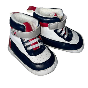 ⭐ Locker Room Baby Shoes | Size 0–6 Months | Soft Sole High-Tops ⭐